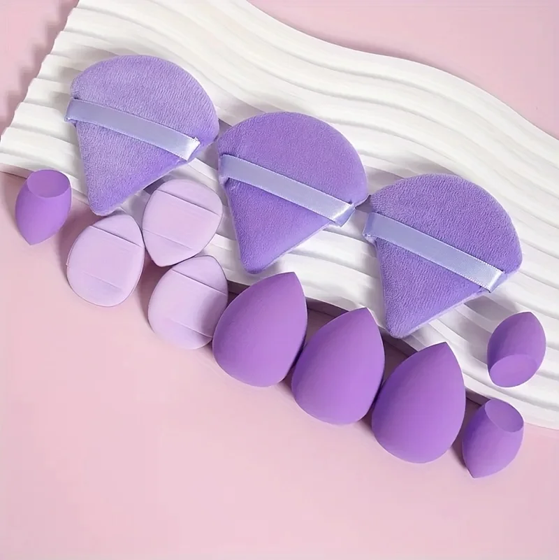 14pcs Loose Powder And Matching Brushes And Sponge Puff Full Range All In One Makeup Set, Ideal Gift for Mother's Day Makeup Set