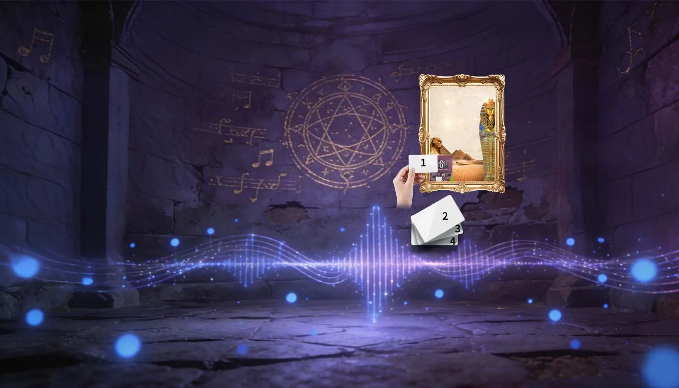 Mysteriöse Studio-Escape-Room-Requisiten: Drücken Sie den RFID-Auslöser mit mehreren Karten in der richtigen Reihenfolge, und das Schloss wird öffnen. RFID Multi. – Detail 3