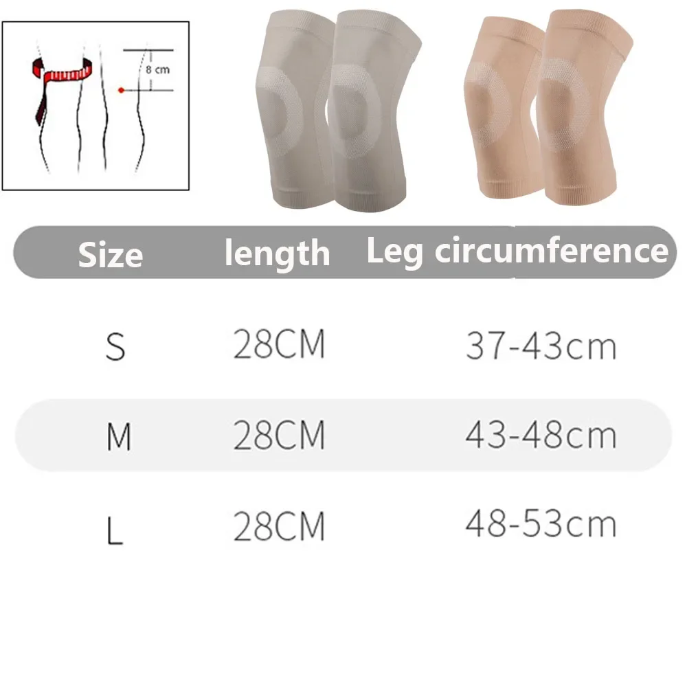 Compression Knee Brace 1Pair Compression Knee Sleeve for Men Women Cotton Knee Brace Leg Support for Running Pain Management Arthritis Pain Relief