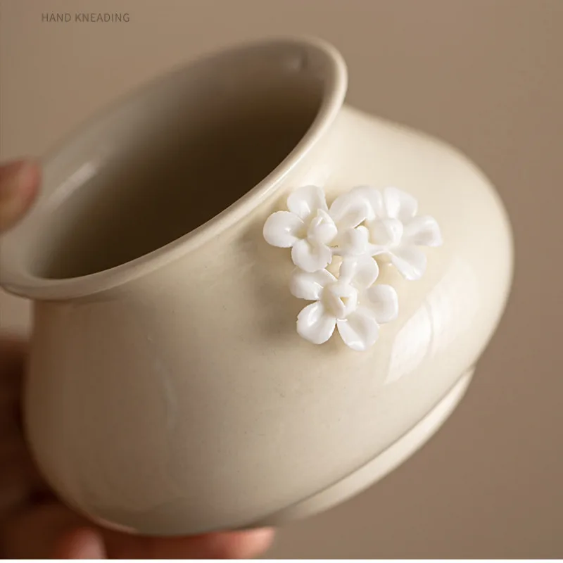 Zen Ceramic Flower Calligraphy Incense Holder Water Fountain Decoration Incense Burners Aromatherapy Censer Teaware Craft Gift