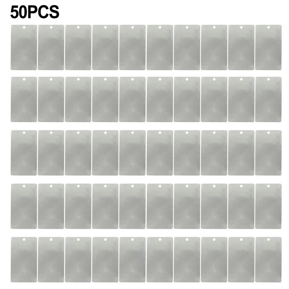 

50pcs Aluminum Plant Labels For Easy Tree Tagging And Plant Identification Flowers Label Tree Tags 3.15*1.8inch Plant Care