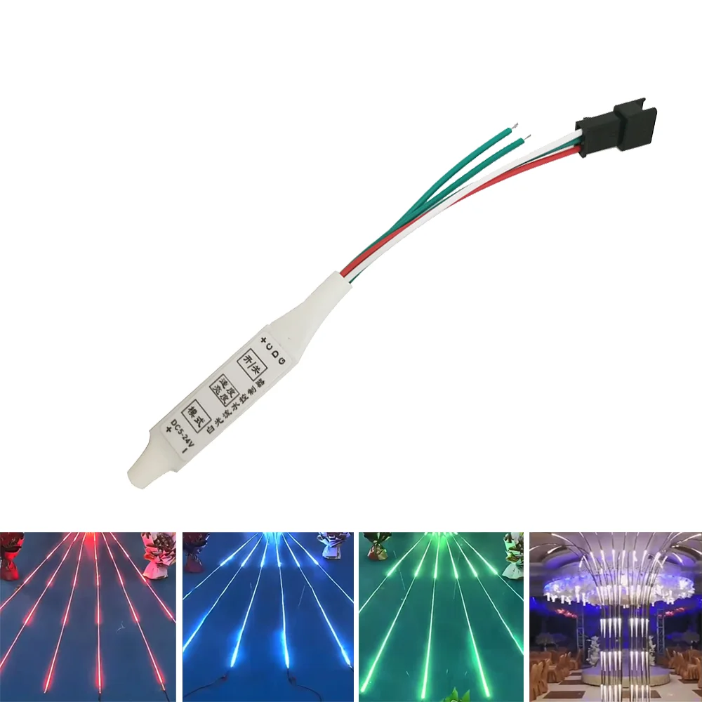 MINI 3Keys LED Controller สำหรับ WS2811 WS2812เดี่ยวสีน้ำไหล Horse Race