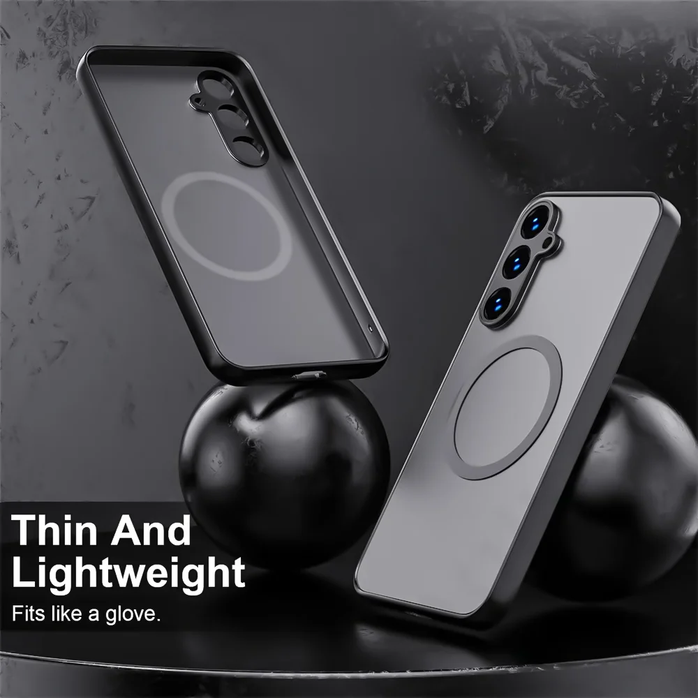 Shockproof Armor Magnetic Translucent Phone Case