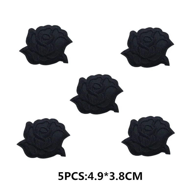 5 Teile/los Punk Stickerei Patches auf Kleidung Streifen DIY Eisen auf Patches für Kleidung Abzeichen Aufkleber Kreuz Geist Appliques – Detail 11