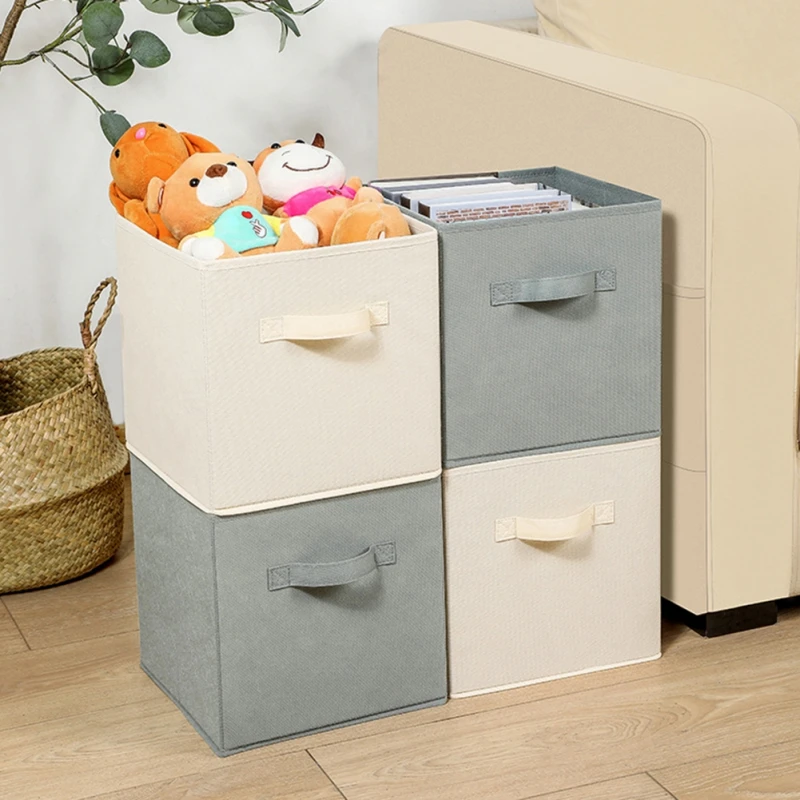 Nonwoven Fabric Cube Storage Boxes Storage Baskets For Home Bedroom