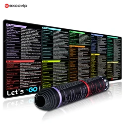 EXCO Go Programming Mouse Pad with Shortcuts Cheat Sheet - 800x300x2mm (Go)