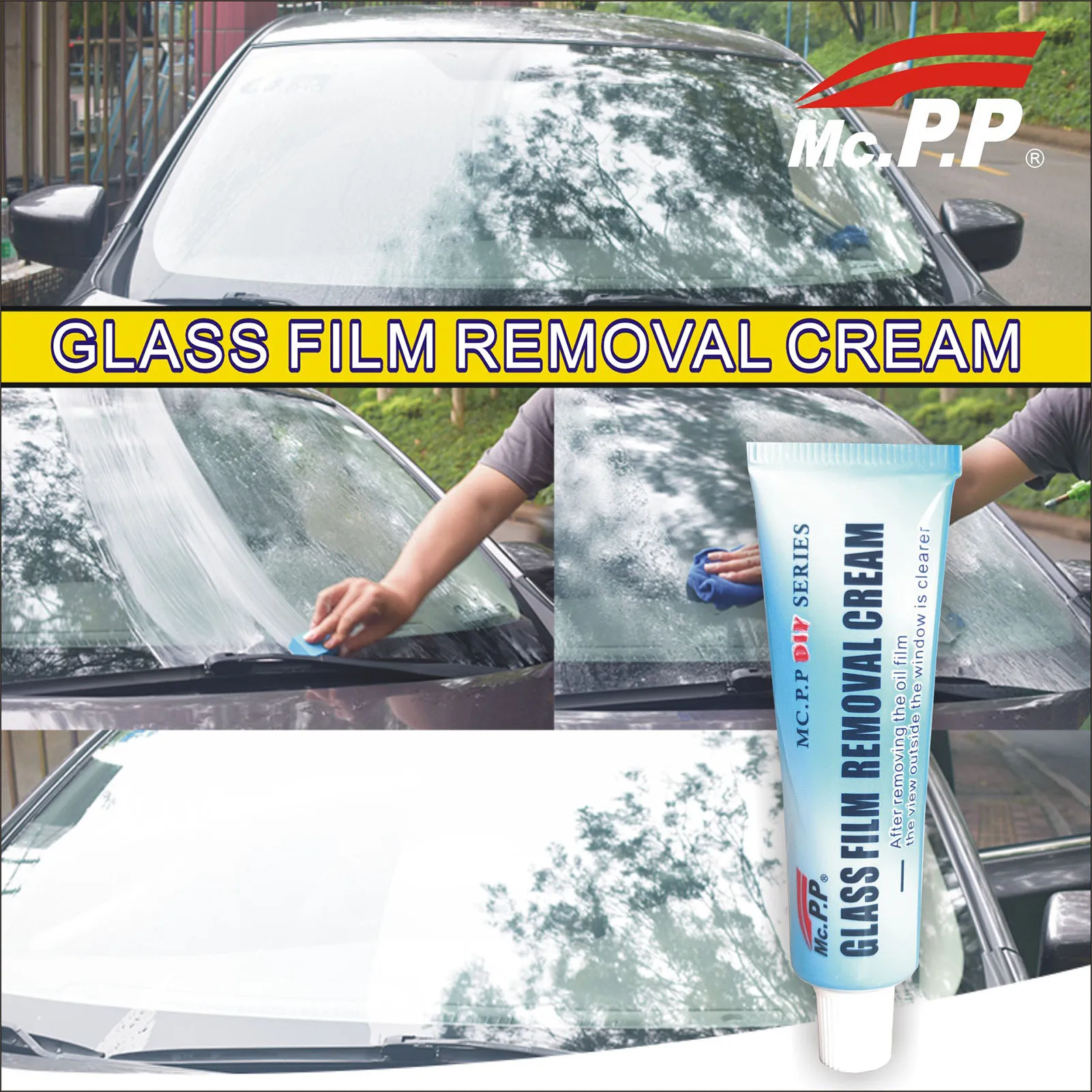 Glass Stripper Water Spot Remover Car Window Cleaner Automotive Glass Oil  Film Cleaner Agent Powerful Car Cleaning Tool - AliExpress