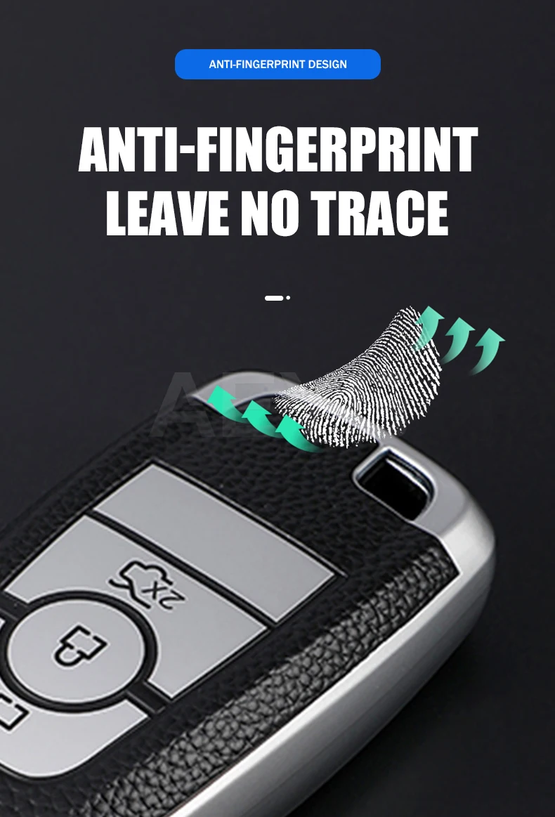 TPU Leather Car Key Case Cover Shell For Ford F-150 F-250 F-350 2018 2017 Fusion Mustang Explorer Key Holder Auto Accessories - S64538843c6804fcd9646009df80b7b8fa