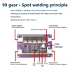 12V Mini Automatic Spot Welding DIY Set for 18650 99 Gears of Power Adjustable Lithium Battery Spot Welder Machine Board Set 4