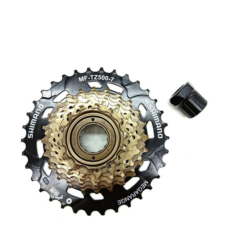 Bicycle Cassette Bicycle Sprocket Gear Bicycle Parts Bike Sprocket Bike Freewheel SHIMANO TOURNEY TZ500 TZ31 7v 7 Speed Cassette Mountain Bike Freewheel Metal Thread Sprocket 14-28/34T Original