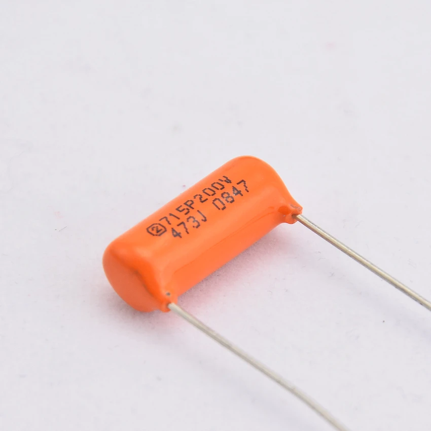 Orange Tone Capacitor SBE/CDE 0.0155UF/0.047UF/0.022UF/0.068UF/0.033UF/0.1UF For Electric Guitar Bass Cap