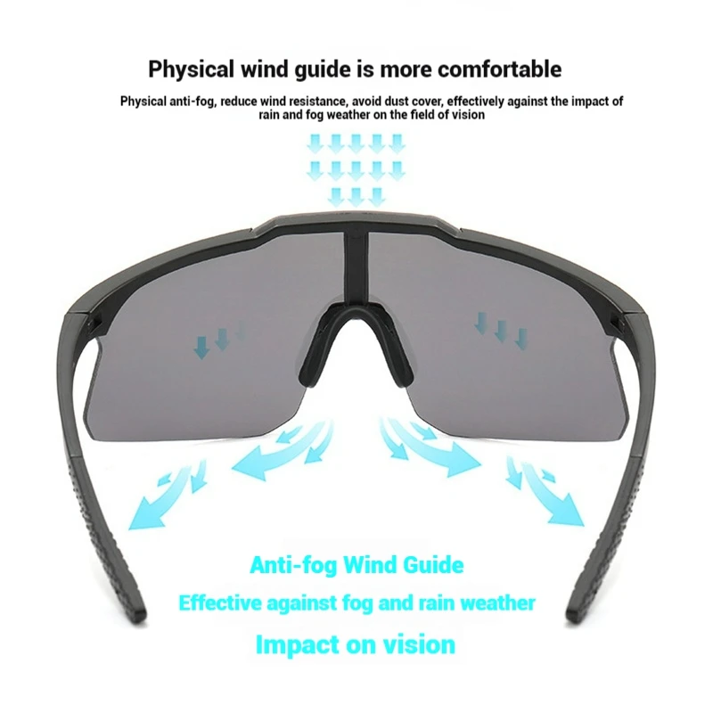 Unisex UV Protection Outdoor Sports Sunglasses for Cycling, Running, and Fishing