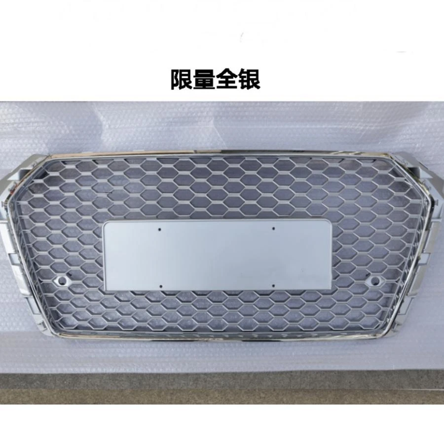 

For RS4 Style Front Sport Hex Mesh Honeycomb Hood Grill for Audi A4/S4 B9 2017-2019 car accessories