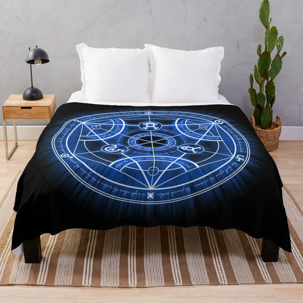 Human Transmutation Circle Throw Blanket Beach Soft warm winter Blankets