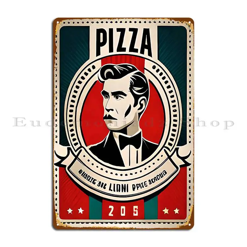 

Пицца Рето Плакат Металлические знаки на заказ паб Настенная роспись создание росписи жестяной знак плакат
