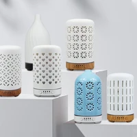 Ceramic Ultrasonic Air Humidifier Timing Function Aroma Diffuser Desktop Essential Oil Diffuser Room Scent Diffuser with Lights 2