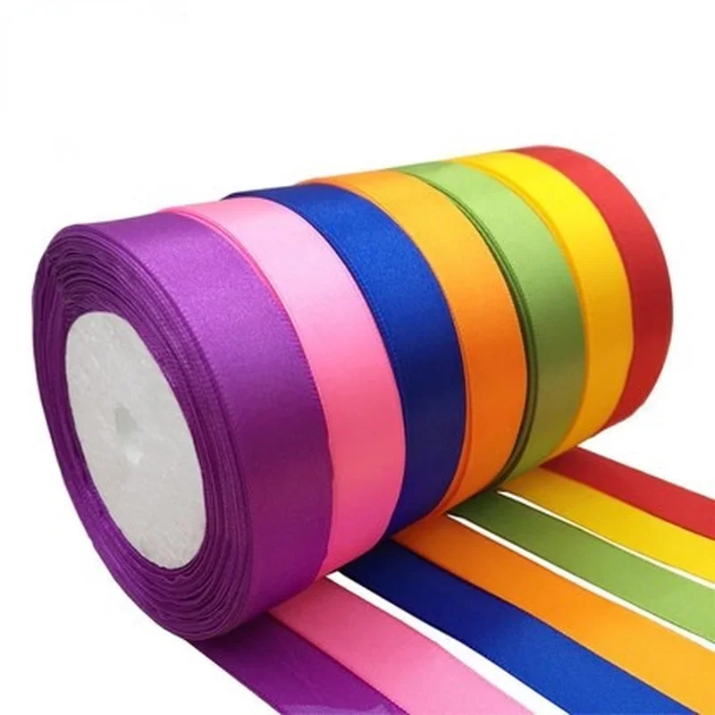 Silk Satin Ribbon for Gift Wrapping and DIY Crafts - 2.5cm, 25 Yards