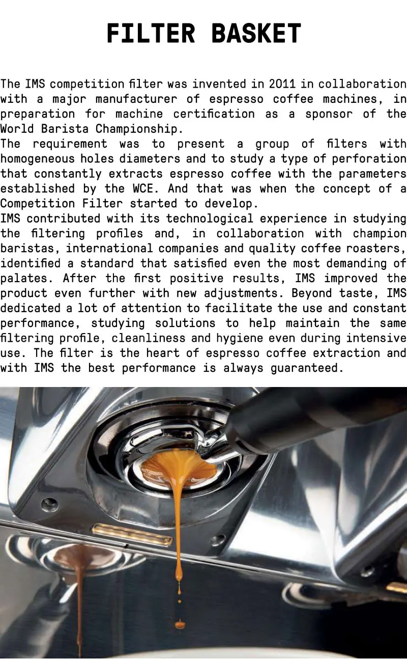 Description Picture 5 of itemItaly produces IMS Italian semi-automatic coffee machine precision laser powder bowl coffee filter bowl 51 / 53 / 54 / 58mm