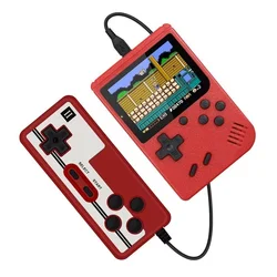 Retro Handheld Game Console with 500 Built - in Classic Games (Red with gamepad)