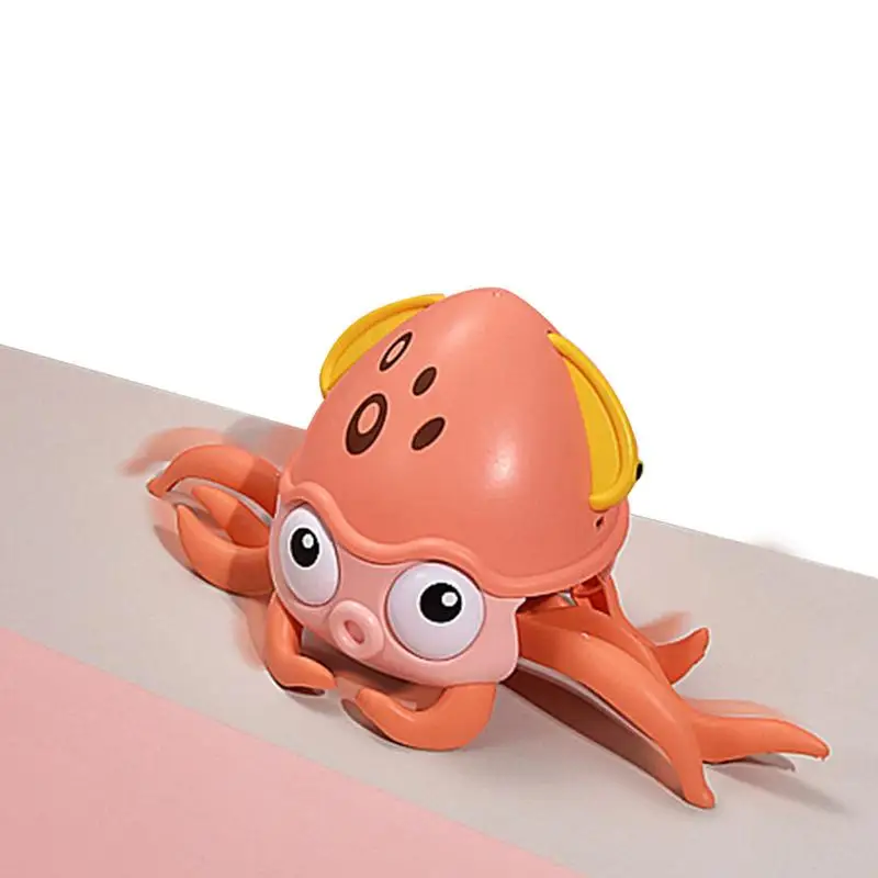 

Crawling Octopus Cute Interactive Crawling Toy With Music LED Light-Up Educational Preschool Moving Toy USB Rechargeable For