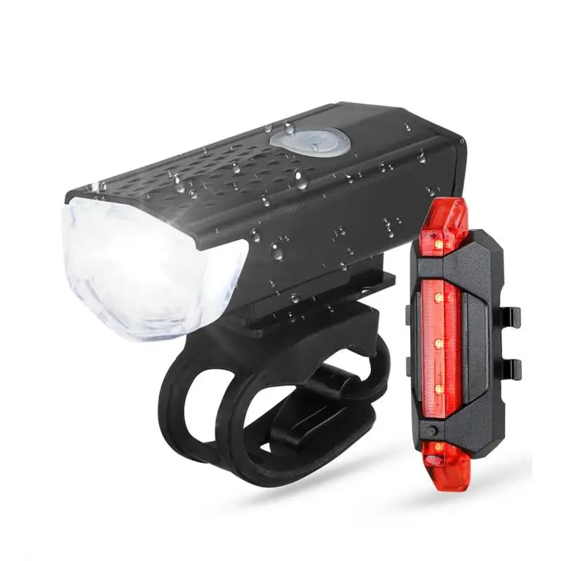 Rechargeable Bike Front Bicycle Lights Front Back Rear Taillight  MTB Road Bike Headlight Bicycle Accessories Ciclismo Фонарик