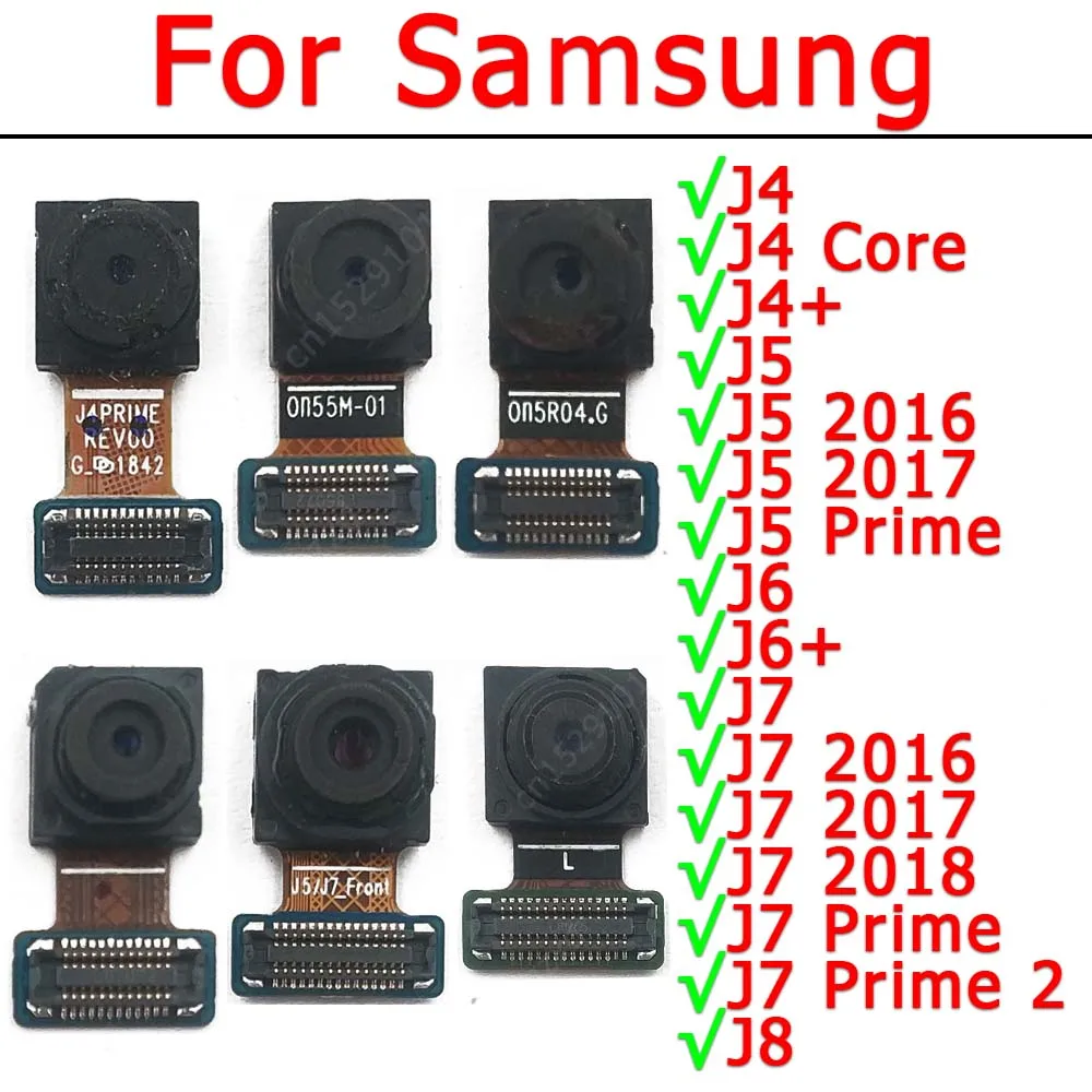 

Front Camera For Samsung Galaxy J6+ Plus J7 Prime 2 J4 Core J5 2016 2017 J8 2018 Frontal Selfie Camera Module Parts