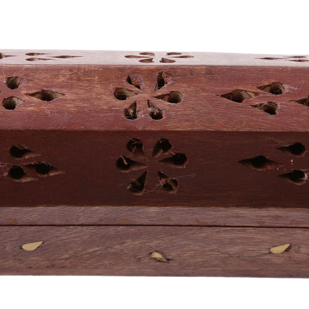 Wooden Incense Holder Insence Insense Burner Ash Catcher Traditional Hollow Out Incense Stick & Cone Ash Holder Storage Wooden Incense Holder Insence Insense Burner Ash Catcher Traditional Hollow Out Incense Stick & Cone Ash Holder Storage