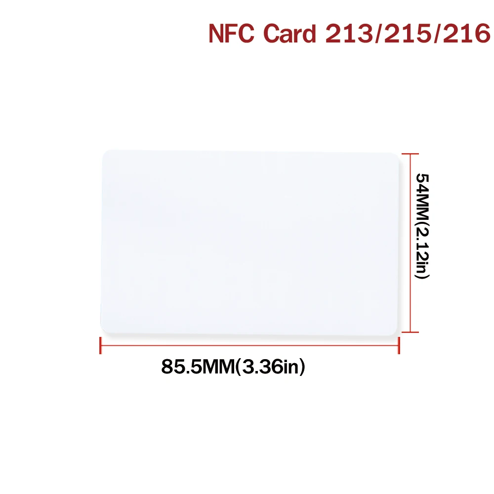 10/50pcs NFC Ntag216 Ntag215 Ntag213 White Card TAG ISO14443A RFID Cards Ntag 213 Chip for all NFC enabled phones 5