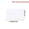 10/50pcs NFC Ntag216 Ntag215 Ntag213 White Card TAG ISO14443A RFID Cards Ntag 213 Chip for all NFC enabled phones 5