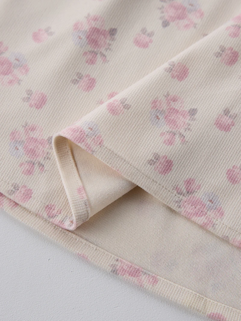 Girls Floral Long Sleeve Dress Cute Casual Outfit