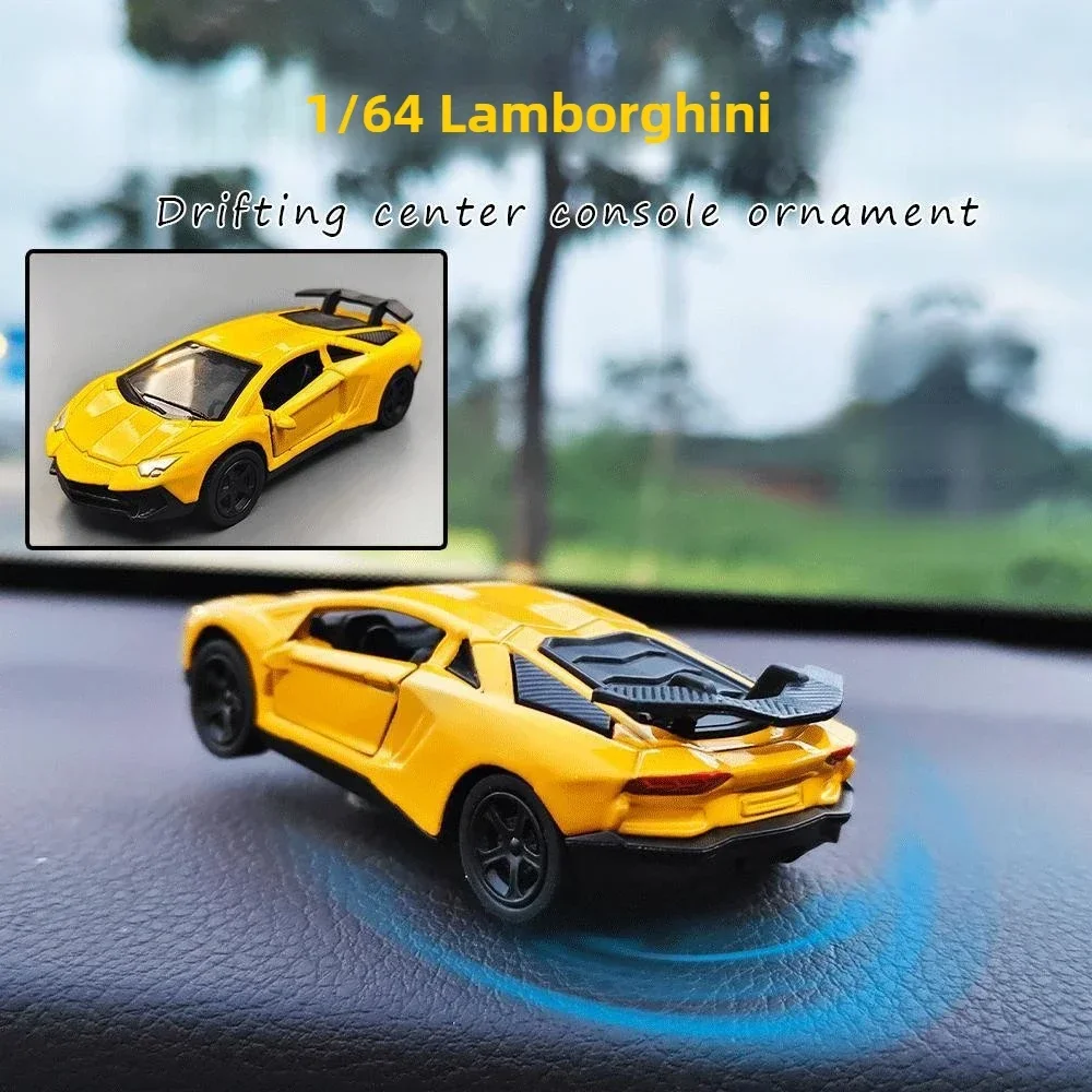 Realistic Rotating Tail Swing Drift Car Ornament - Anti-Slip Interior Dashboard Decoration Toy