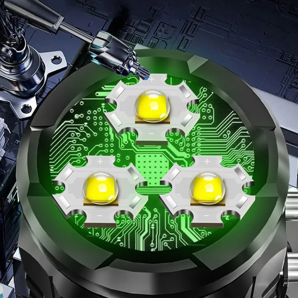 3LED Camping Tent Lamp with Pen Clip Repair Emergency Light Waterproof Garage Mechanic Lamp USB Charging for Outdoor Camping Use