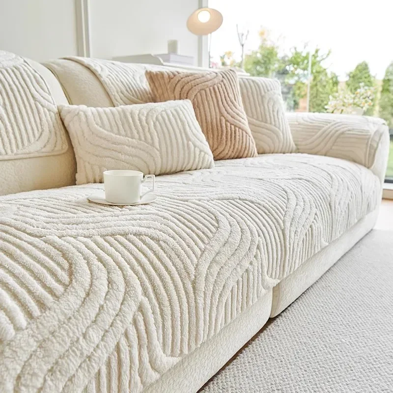 Wave Striped Sofa Cover 1