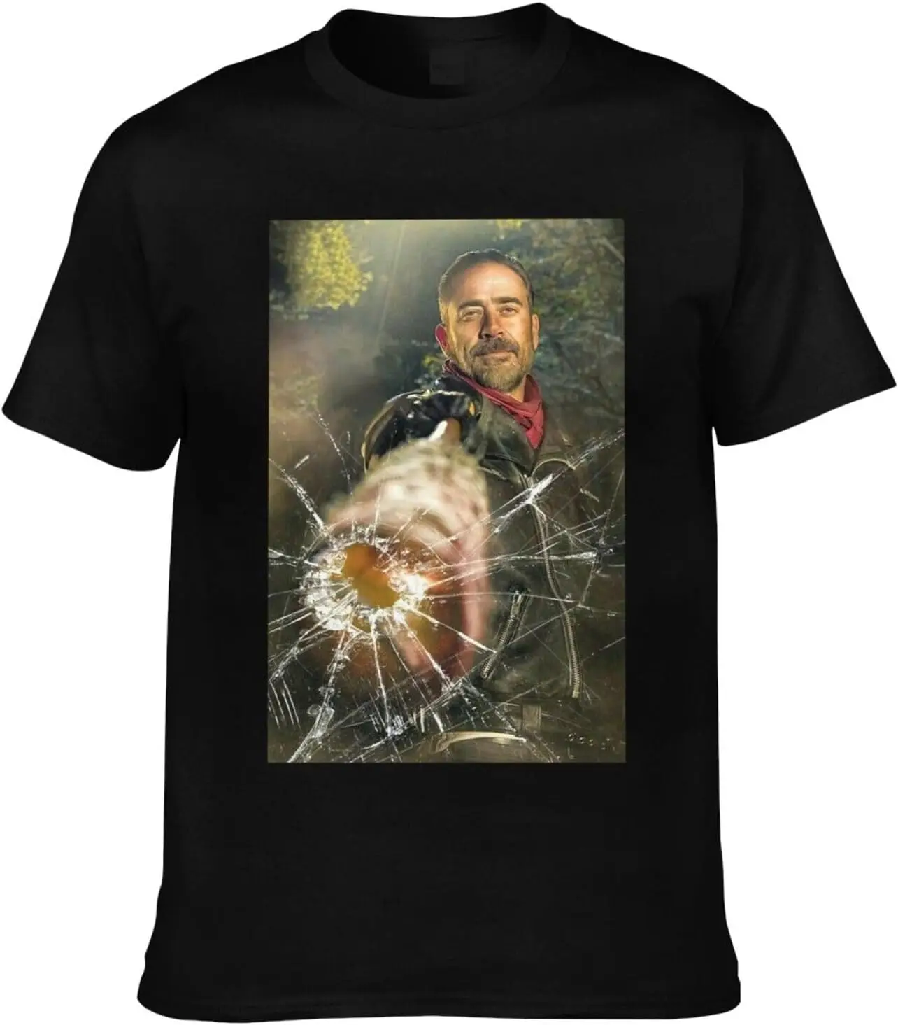 

Jeffrey Dean Morgan T-Shirt Crewneck Negan Top Short-Sleeve T-Shirt 100% Cotton Tees for Men,Women (8Sizes)