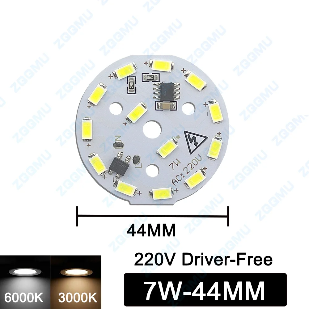 Description Picture 6 of itemLED Downlight Chip 5W 7W 12W 15W 18W 24W SMD 2835 Round Lamp Beads AC 220V- Driver-Free Downlight Chip Lighting Spotlight