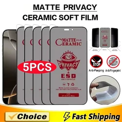 Anti - Spy Matte Screen Protector Film - Ceramic Membrane, Multi - Pack - 4PCS (Samsung A35 A55)