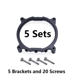 Universal CPU Cooler Bracket for Intel Motherboards - 80mm Square Design (Pink)