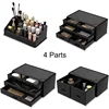 Makeup Cosmetic Organizer Storage Drawers Display Boxes Case with 12 Drawers (Black) 5