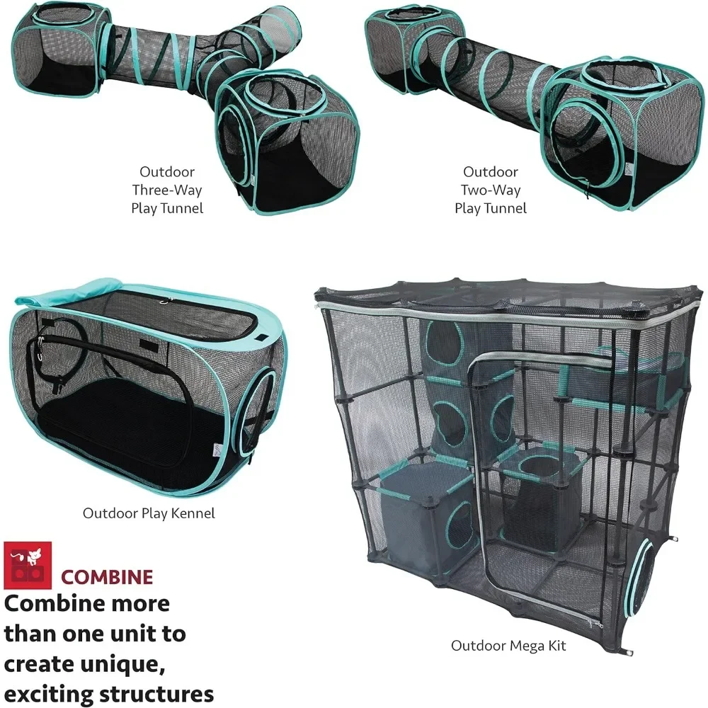 Claw Indoor and Outdoor Mega Kit Cat Furniture Chastity Cage for Big Dogs Birdcage Large Cats Cage Dog Cages for Ferrets Catio