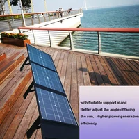 100W panneau solaire pliable DC + USB charge rapide 18V cellule solaire sac pliant batterie externe en plein air pour téléphone portable Camping randonnée 2