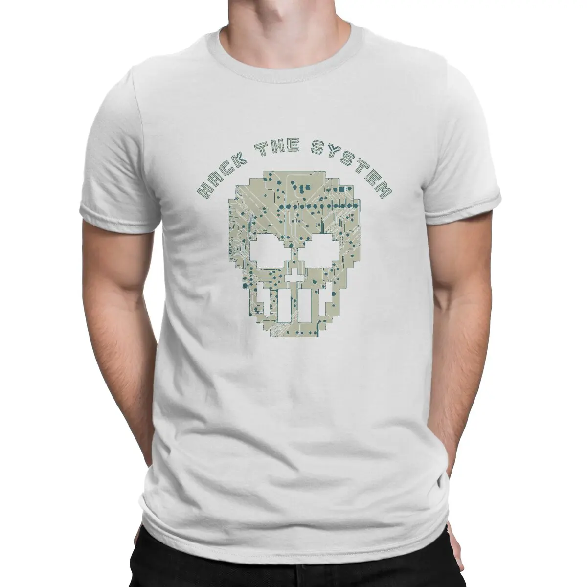 thumbnail image 1 of Camiseta única de Hack System, camiseta informal de Matrix, lo último para adultos, 1 of 7