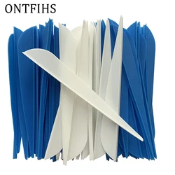 36Pcs/Lot 4 inch Archery DIY Fletching Arrow Vanes TPU Feather Hunting Arrow Accessories Water Drop Shape