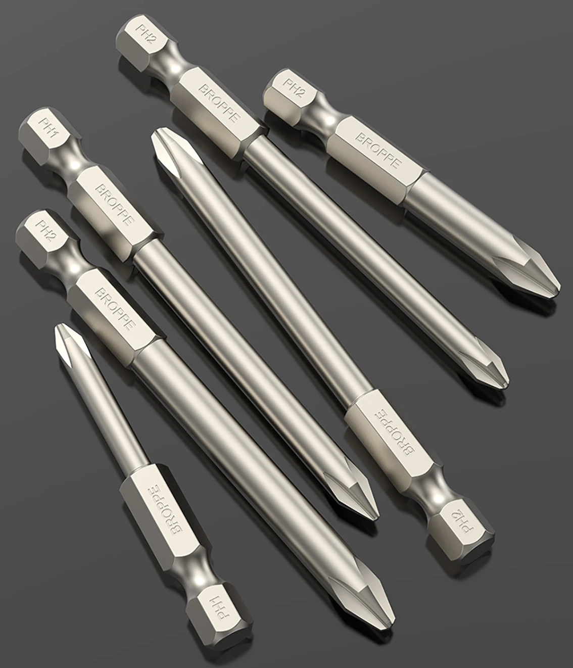 

Length 75mm Extended Cross Phillips Screwdriver Bits for Electric Drill 1/4(6.35mm) Shank Diameter Magnetic S2 Steel