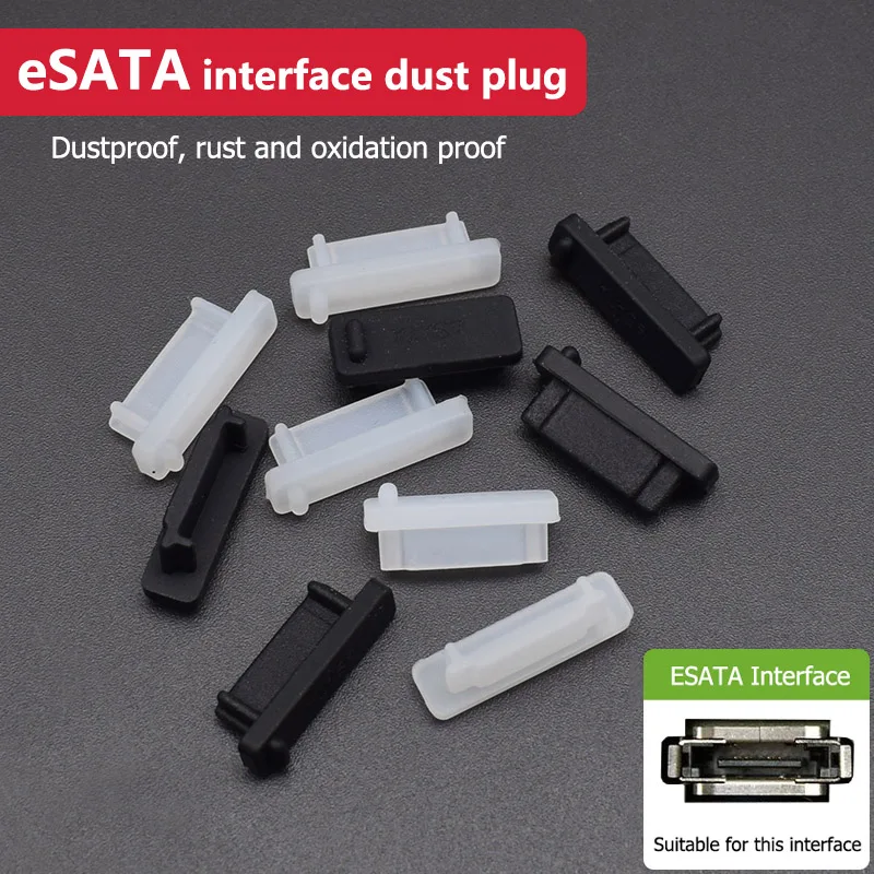 

1/5/10/20pcs eSATA Interface Anti-dust Plug 2-types Notebook Dustproof Stopper Laptop Universal Computer Port Waterproof Cover