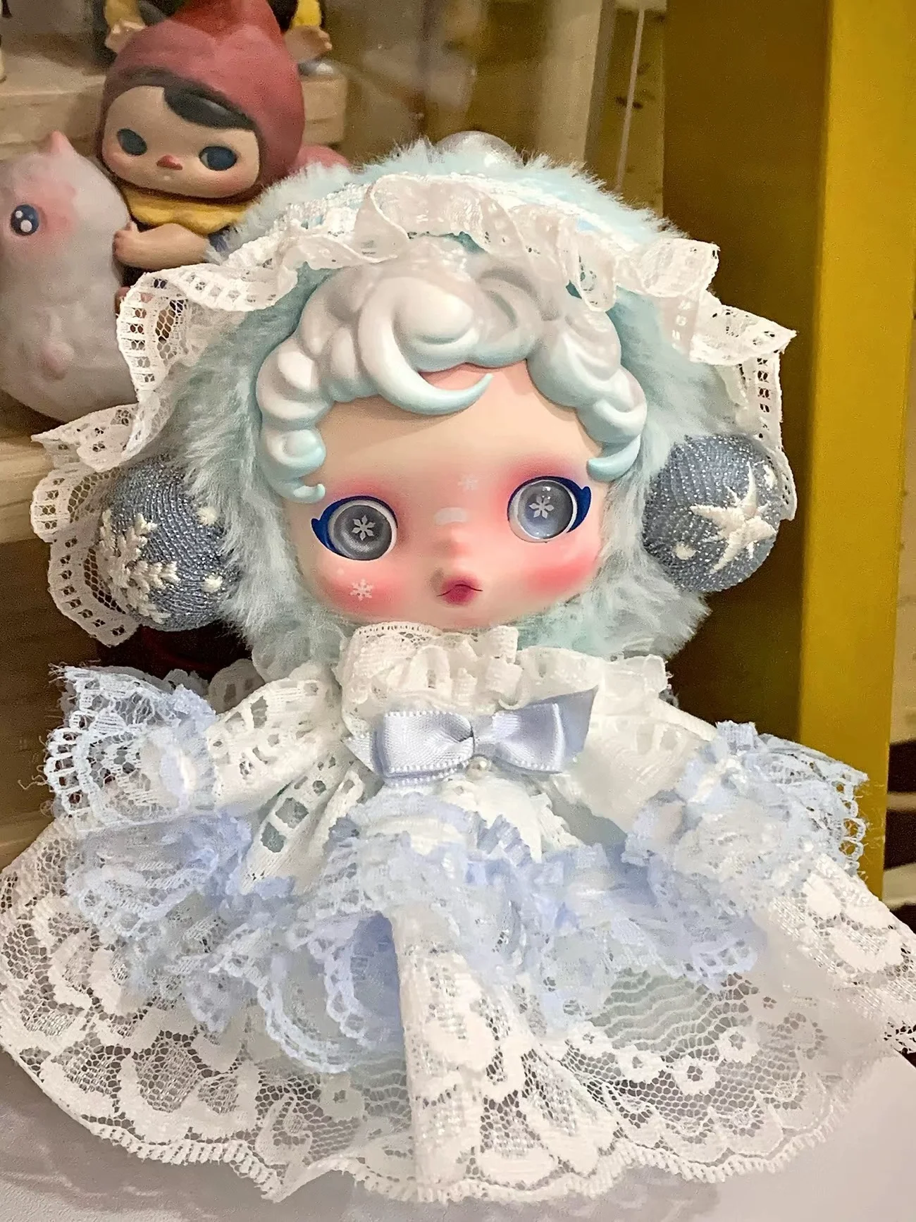 10cmの新しいスカルパンダL'印象派ベルベットぬいぐるみ服ドレスSP