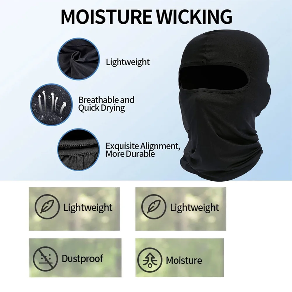 Ski Mask for Men Full Face Mask Balaclava Black Ski Masks Covering Neck Gaiter 4