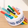 Kids Color Classification Cognition Cup Kindergarten Montessori Early Education Classification Bucket Colored Wooden Stick Toys 5