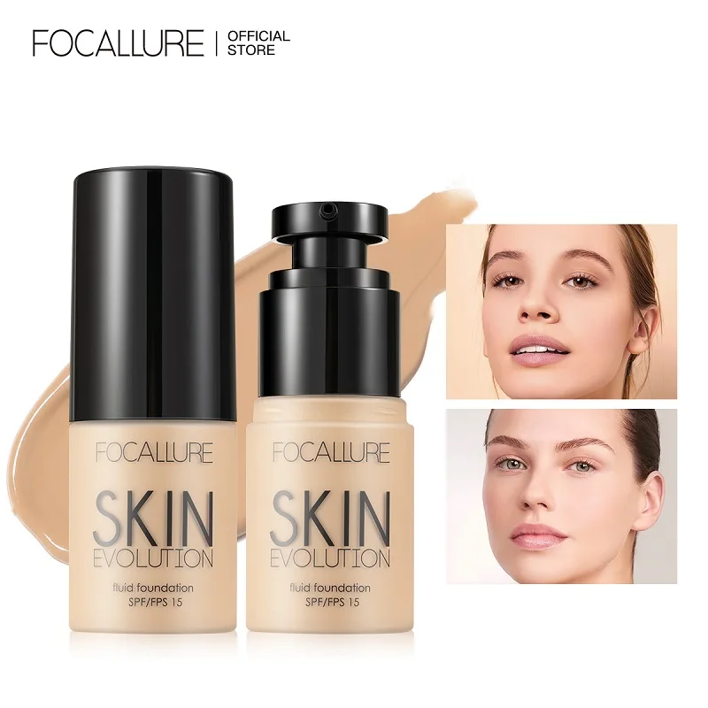 FOCALLUREWaterproofMatteFaceLiquidFoundationFullCoverage