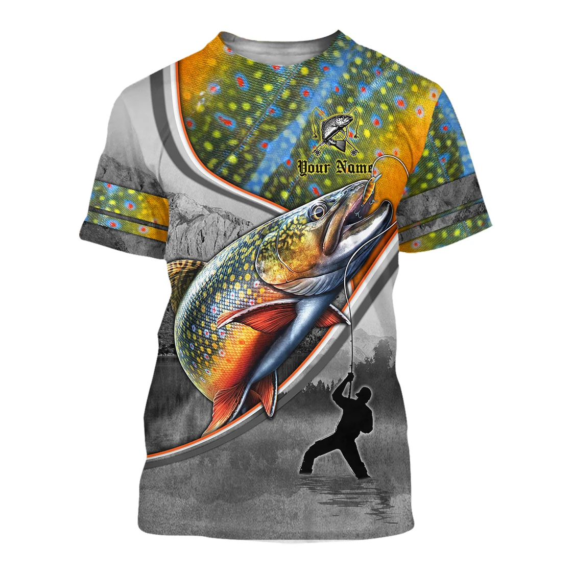 Love Brook Trout Fishing 3D All Over Printed Men t shirt Summer Harajuku  Casual short Sleeve Tee shirts Unisex tops TX-28