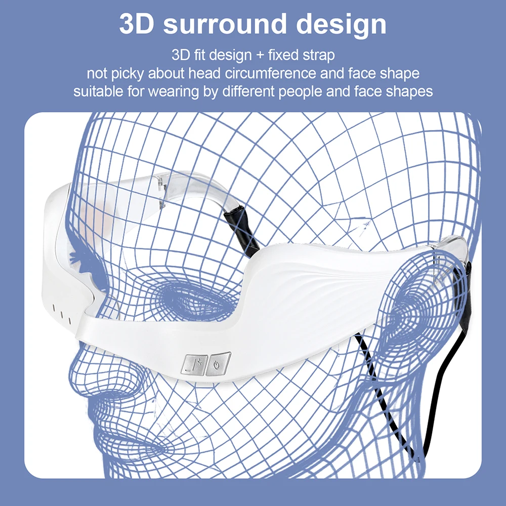 Red Light EMS Eye Massager 3D Eye Beauty Device  580-650nm Eye Care Tool Dark Circles Eye Bag Removal Eye Muscle Relaxation